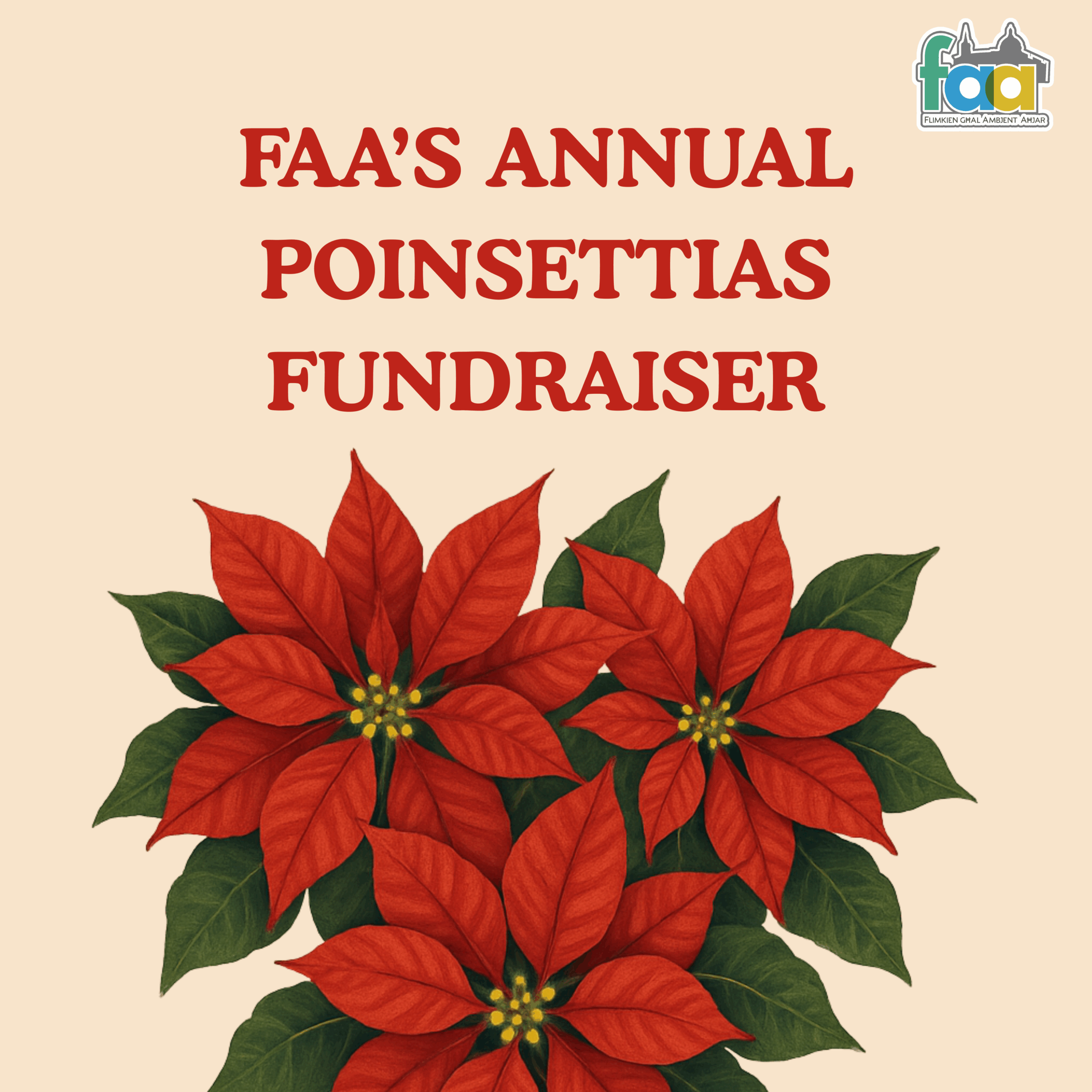 FAA’s Annual Poinsettias Fundraiser